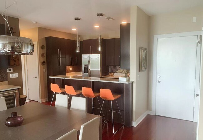 kitchen and counter - 1162 W Hubbard St