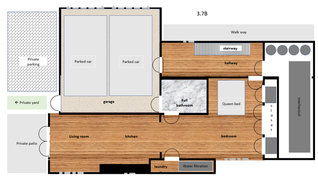 1A. Lower Level Floor Plan - 275 croton dam road