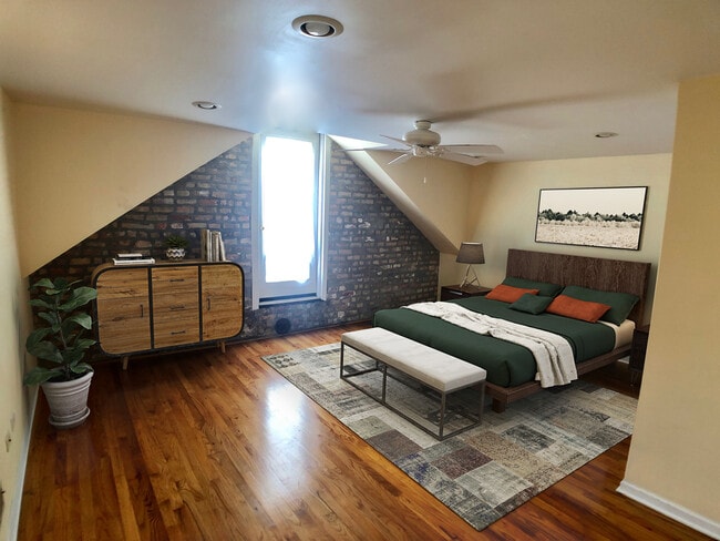 Master bedroom with door to deck - 2020 W 21st Pl