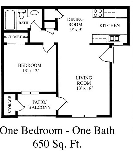 1BR/1BA - Hidden Village