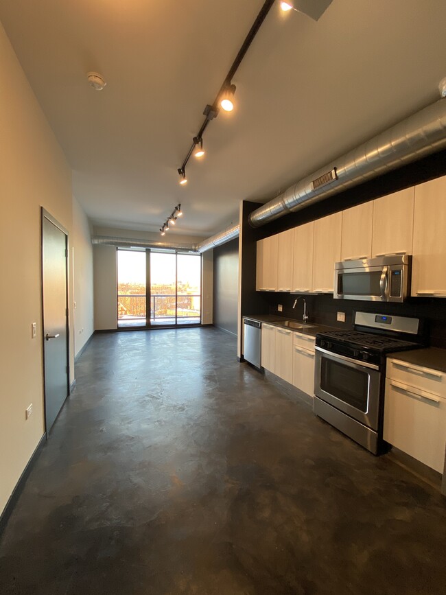 Custom Stained Concrete Floors - 1647 N Milwaukee Ave