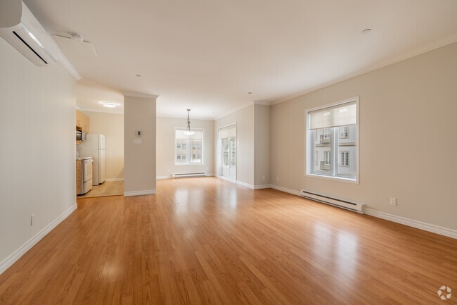 2BR, 1BA - 1,200SF - Living Room - Heritage Lofts I&II