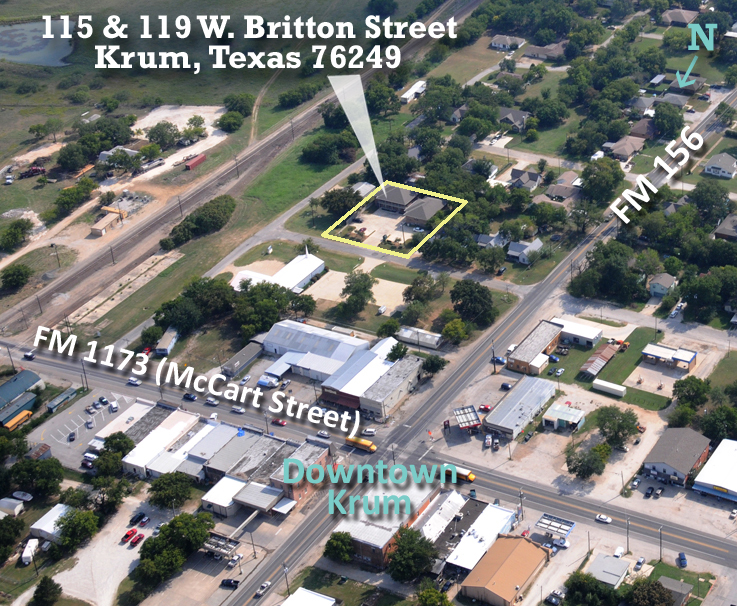Aerial Photo - 115 W Britton St