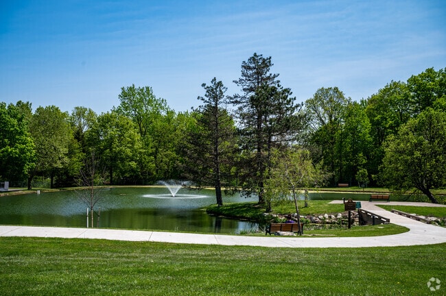 Memorial Park in North Royalton has a duck pond where residents can sit and relax.