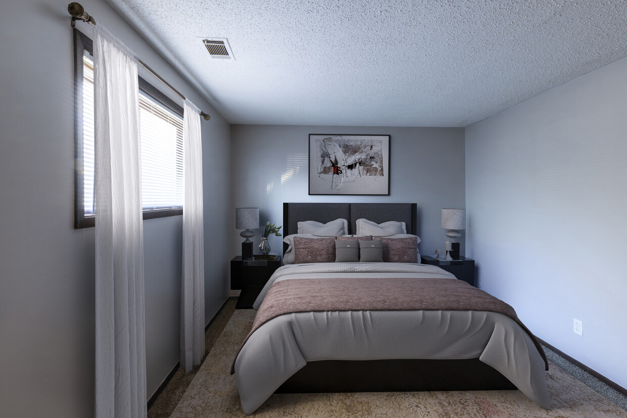 Staged Bedroom - Eagle Ridge Apartments