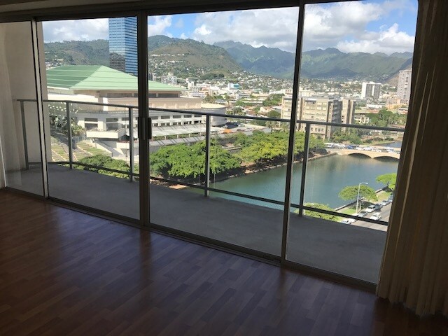 View from the living room - 1645 Ala Wai Blvd