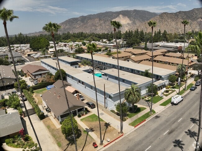 3D Exterior - Palm View Apartments in Azusa