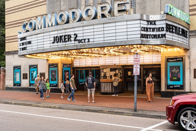 The Commodore Theatre is luxuriously restored to its 1945 style in Olde Towne Portsmouth.