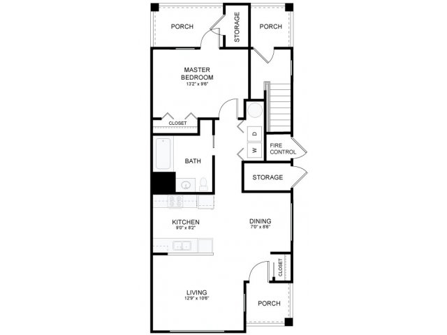 1BR/1BA - New Columbia - HOA