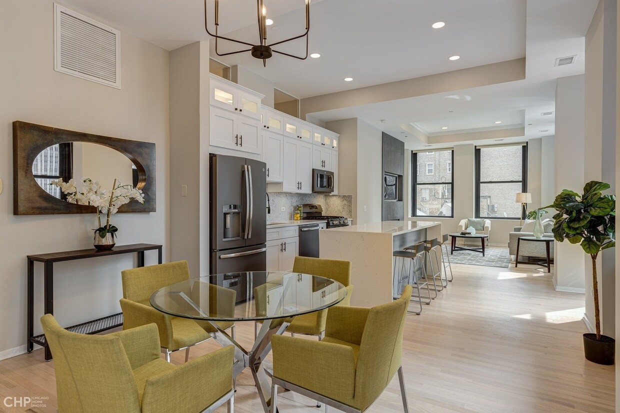 Dining Area + Kitchen + Living - 208 W Washington St