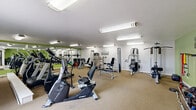 Located at 77 South Adams Street in Denver, CO, this fitness center offers a well-organized and comprehensively equipped workout facility on a single floor. The space is designed to accommodate a wide range of exercise needs, from cardiovascular training to strength and resistance work.

The cardio section features multiple treadmills, elliptical trainers, and stationary bikes, including recumbent and upright models from Spirit and other brands. Adjacent to the cardio area, a dedicated strength training zone houses several cable and selectorized weight machines suited for targeting various muscle groups. A free weights area lines one wall, offering a full rack of dumbbells alongside benches and functional training accessories.

The interior is finished with neutral carpet flooring and bright white ceilings equipped with fluorescent lighting, ensuring the space remains well-lit throughout. A signature green accent wall adds a vibrant, energizing touch to the room's aesthetic, complemented by motivational wall decals. Full-length wall mirrors span a significant portion of the room, visually expanding the space and allowing users to monitor their form during workouts.

Natural light enters through a large window on one side of the room, offering a view of the surrounding area. A wall-mounted television provides additional entertainment for cardio sessions. The overall layout is practical and spacious, allowing for comfortable movement between equipment stations.