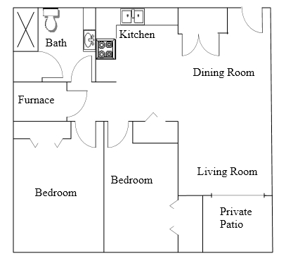 2BR/1BA - Sheldon Place I & II Apartments