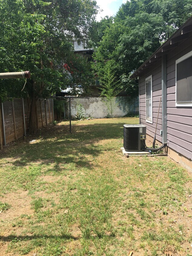 The best part of the home! The backyard. It has plenty of room to relax or garden with a beautiful fence surrounding it. The rental property comes with Central Air an Central Heat. - 2005 Bouldin Avenue