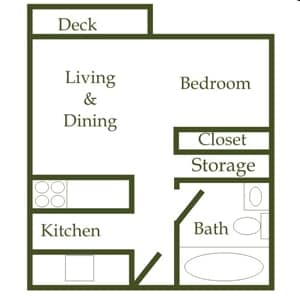 Studio - Veranda Green Apartments