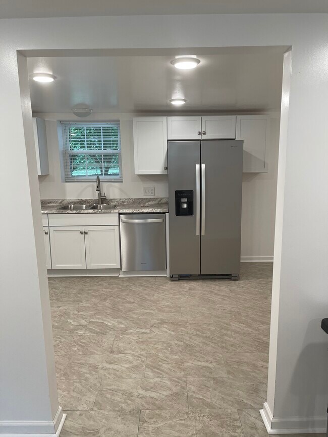 Kitchen from livingroom - 300 E Upland Rd