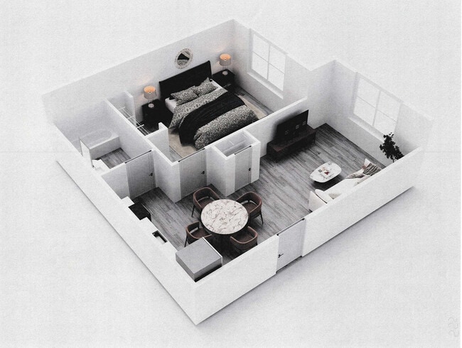 Smaller 1-Bedroom, 555 sq ft - Platform Douglas