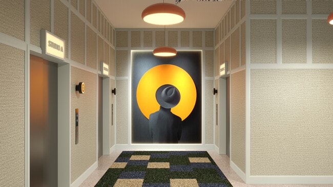 Elevator Lobby - Hub Cincinnati Apartments