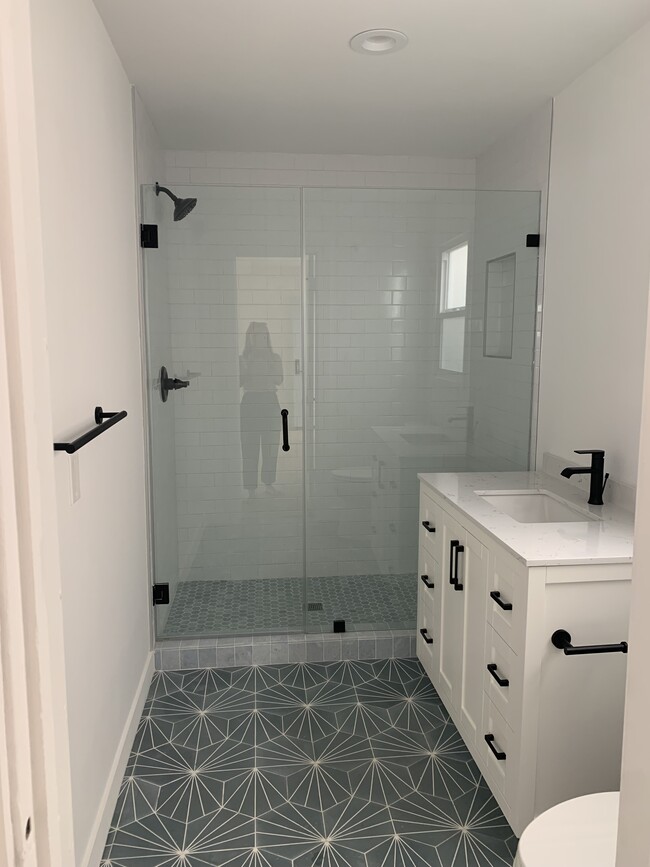 Bathroom with custom tile - 216 44th St