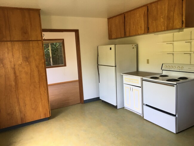 Kitchen with a fridge, sink, range and extra storage - 4219 Colver Rd