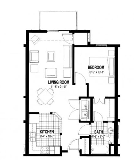 1br/1ba - Oak Grove Senior Residence