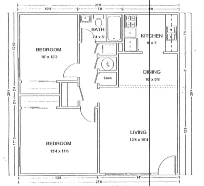 2BR/1BA - McMullen Square Apartments