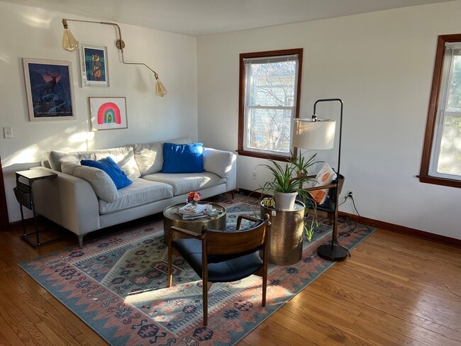 Living room, different unit, same bones - 2113 N Sherman Ave