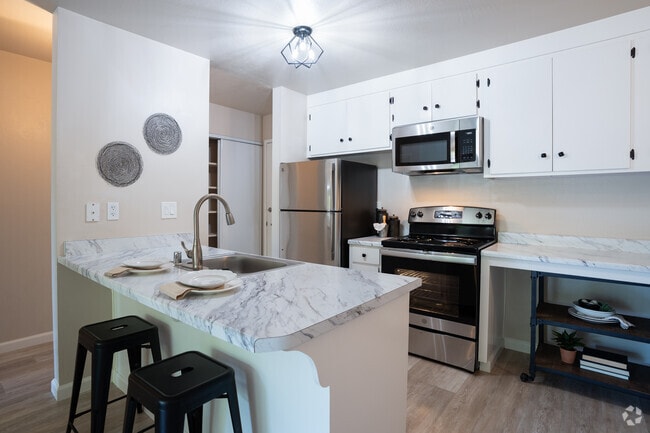 1BR, 1BA - One Bedroom Model - Kitchen - The Morgan Apartments