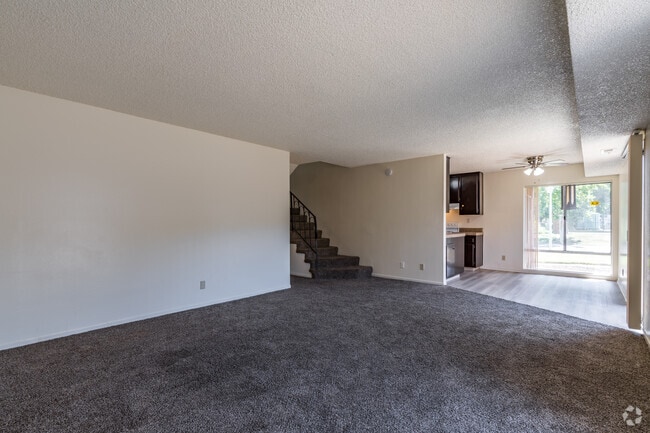 3BR, 1.5BA - 1,400SF - Living Room - South Park Village Apartments