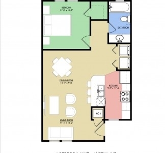 672 sq ft apartment - Carriage House