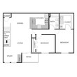 2 Bedroom 1 Bathroom - Upper