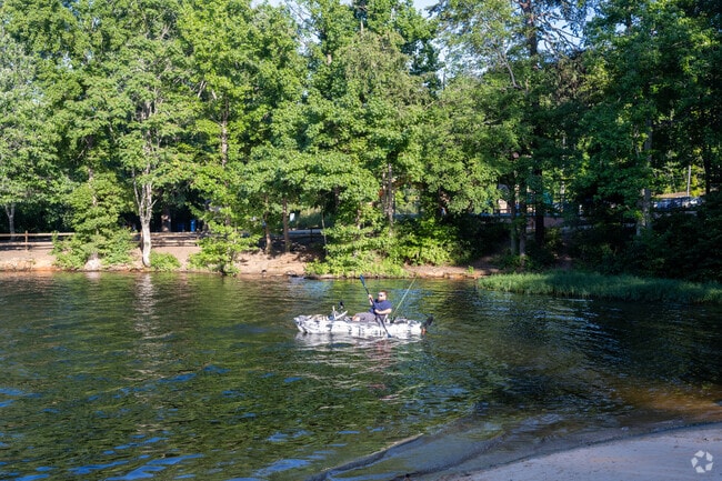 You can enjoy boating on Salem Lake, less than 5 miles from the core of Winston-Salem.