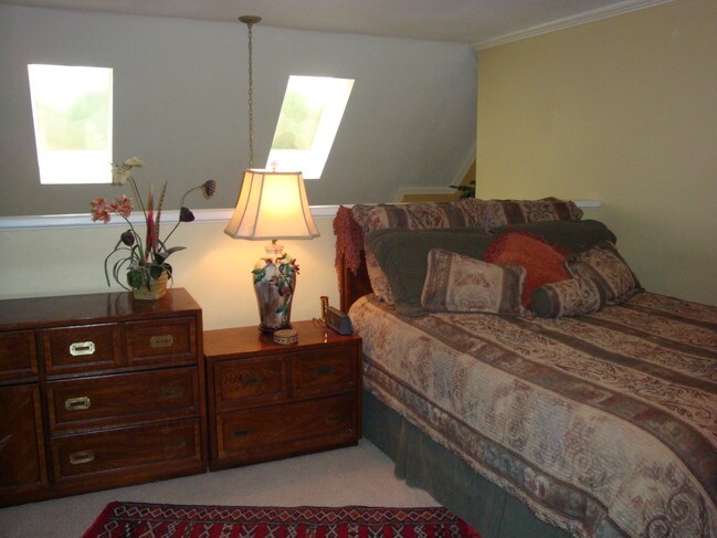 Queen bed in upstairs loft - 1135 Barton Hills Dr