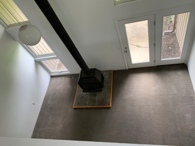 View from 2nd floor loft to below. - 1049 Danby Rd