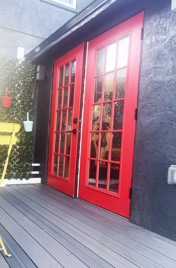 back door deck - 1034 Queen St N