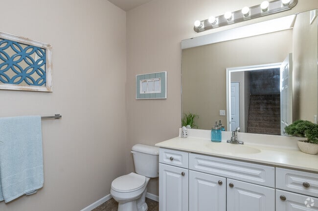 2BR, 3BA - 1,515SF - Third Bathroom - Hearthstone Apartments and Townhomes