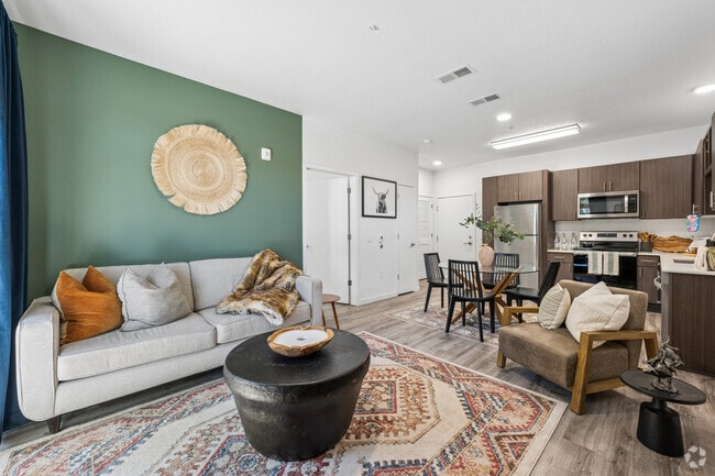 1BR, 1BA - 610SF - Living Room - Camino Real Apartments