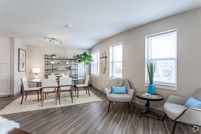 2BR, 1.5BA Type F- Living Room - Soundview Landing