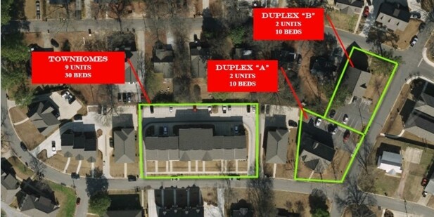 Aéreo - 403 Meador Townhomes