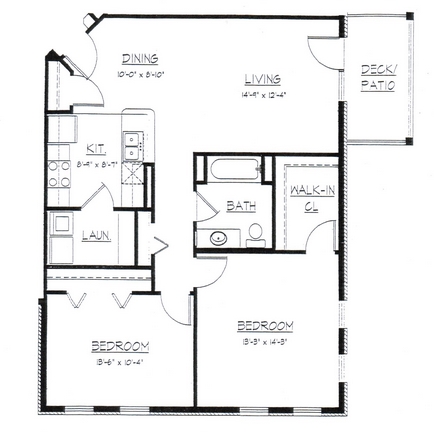 2BR/1BA - Sunwood Apartments