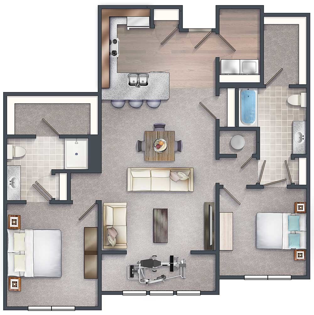 Traditions at Royalton Place - Seniors 55+ – 2 Bedroom Craftsman w/Sunroom
