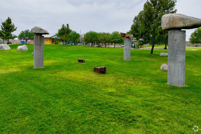 Large grass fields are a great open space at Eagle Park.