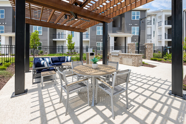 Outdoor Lounge Area & Grills - The Waters at West Village