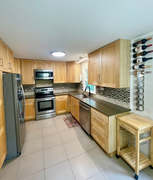 Cocina renovada con grifo táctil de alta tecnología. AMUEBLADA: Cafetera Keurig, utensilios de cocina, platos, tazas y cubiertos. - 3814 Usher Ct