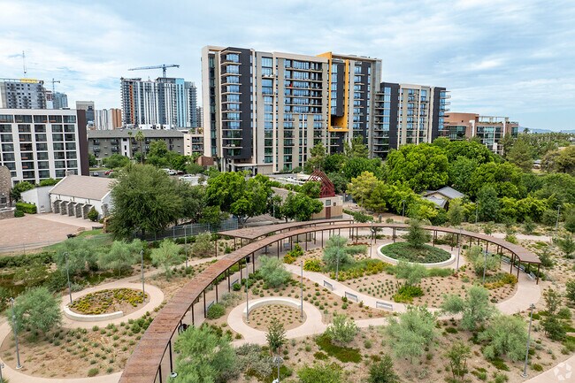 Modern and historic architecture mix well in Roosevelt Row.