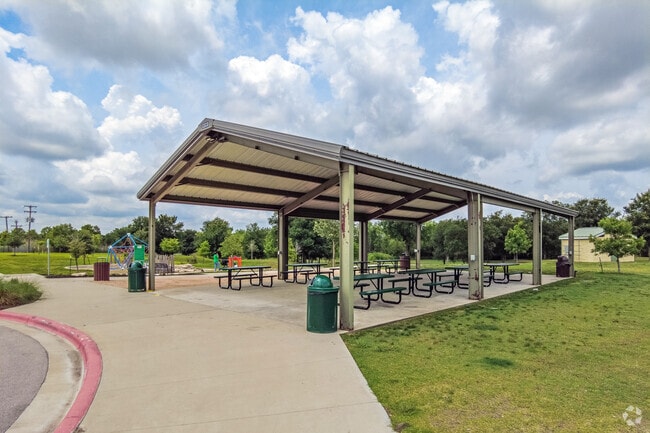 The pavilion is great for family BBQ's.