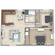 2 Bed • 1 Bath