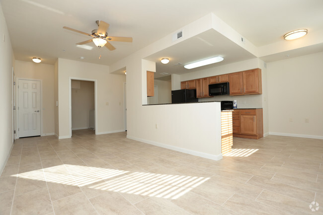 2BR, 1BA 925 SF - Living Room - Cedars at Carver Park