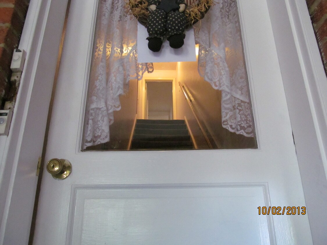 The door up to the second floor - 618 Biggs Ave