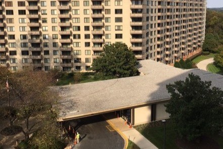 Balcony view (Building Entrance) - 5225 Pooks Hill Rd