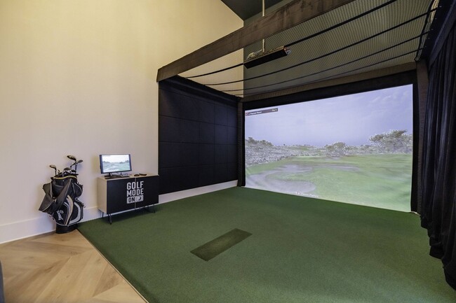 Golf Simulator Lounge - Forena Luxury Living